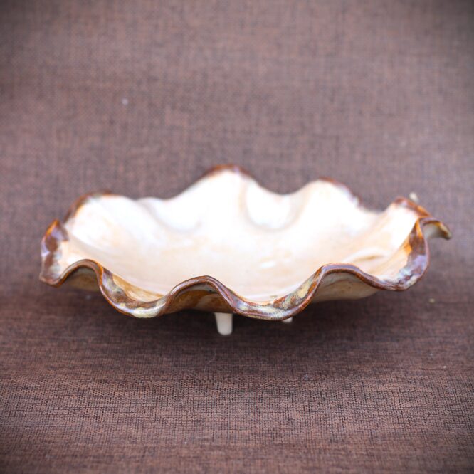 Rustic Swirl Bowl- with Legs - Image 8